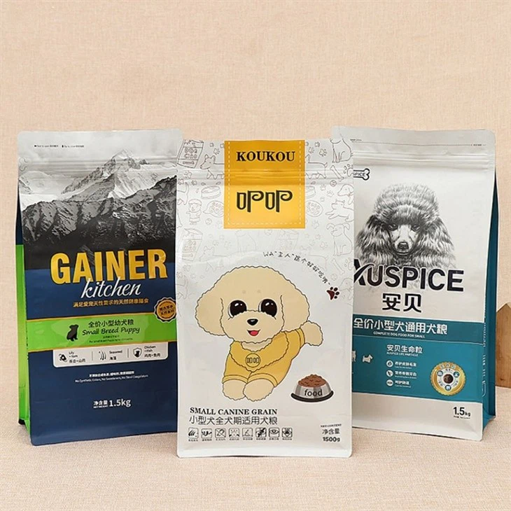 Atsistojęs aštuonių pusių sandarinimo popierinis maišelis