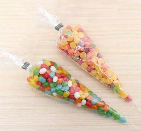 Kūgio formos plastikinis pakavimo maišelis Su nuolaida