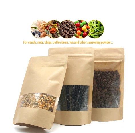 Laminuoti kraftpopieriniai maišeliai