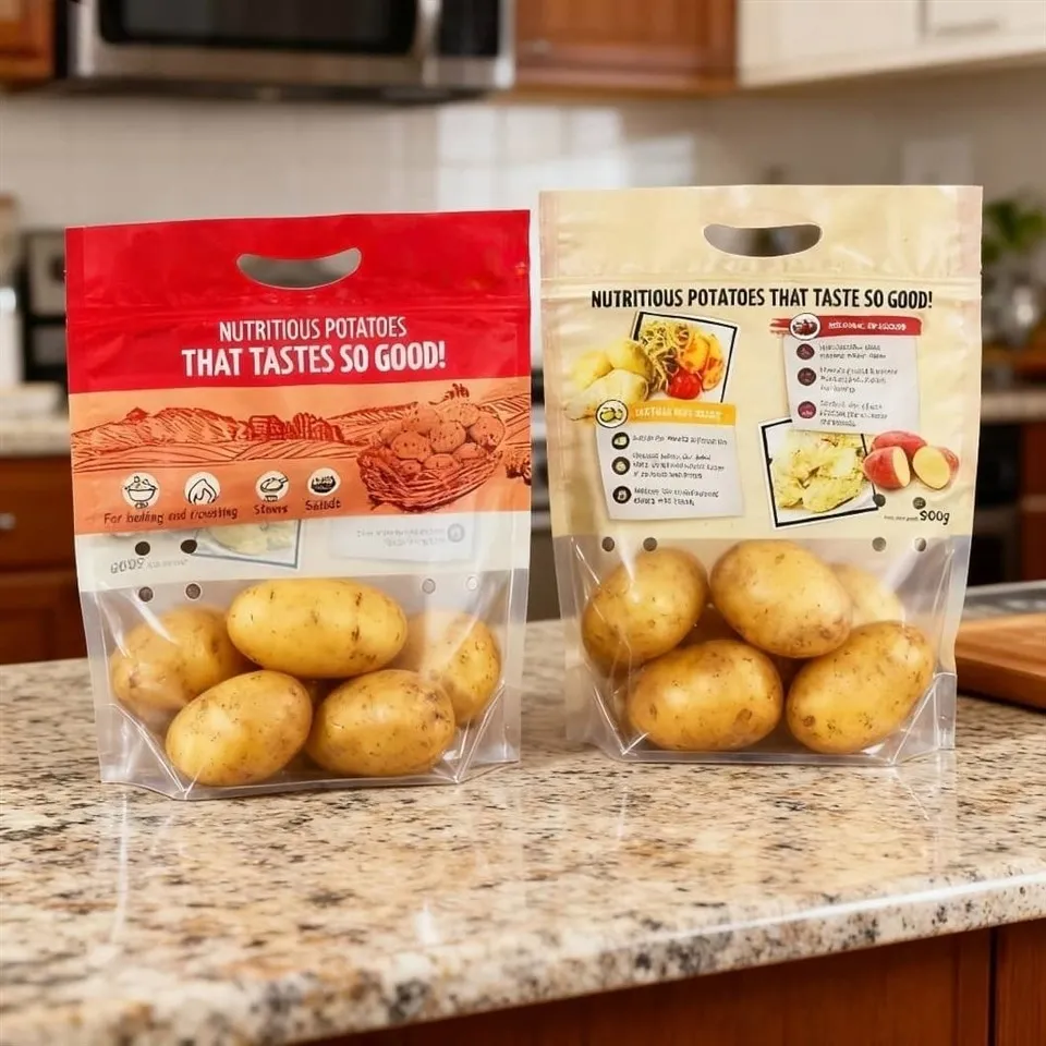 Bulvių pakavimo maišeliai