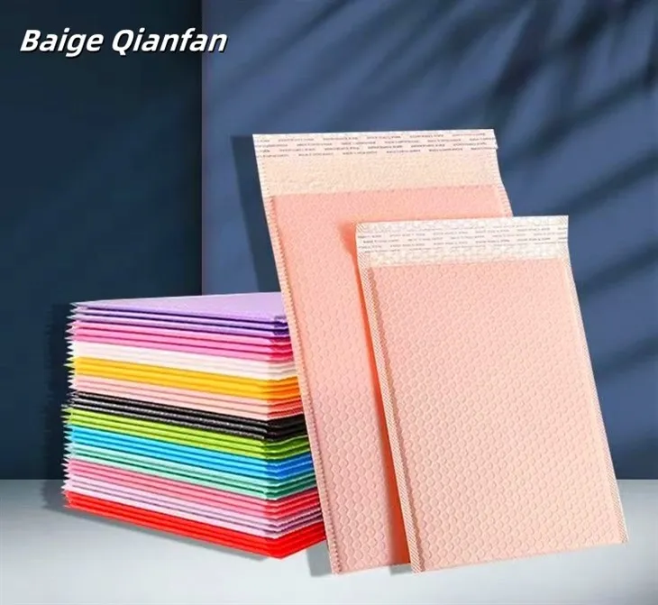 Smūgiams atsparūs polietileniniai burbuliniai pašto maišeliai